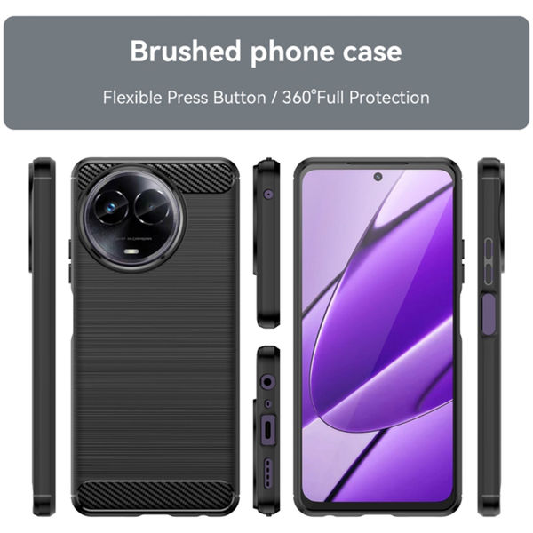Techsuit - Carbon Silicone - Realme 11 5G - Black