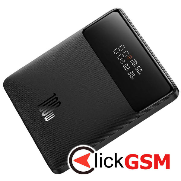 Baseus - Power Bank Blade HD (PPBL000301) - 2xUSB, 2xUSB-C, 20000mAh with Cable USB-C, Fast Charge, 100W - Black