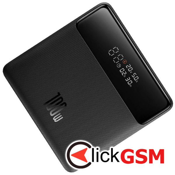 Baseus - Power Bank Blade HD (PPBL000301) - 2xUSB, 2xUSB-C, 20000mAh with Cable USB-C, Fast Charge, 100W - Black