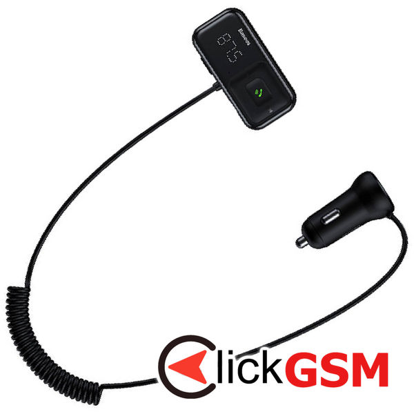 Baseus - Car MP3 Player + Charger Baseus S-16 (CCMT000201) - Bluetooth 5.0, 15W - Black