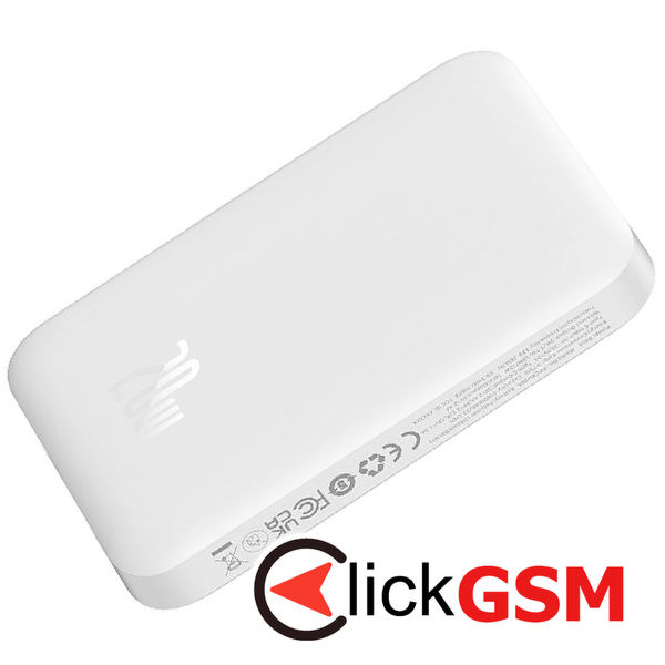 Baseus - Power Bank Magnetic Mini Air (P10059002223-00) - USB-C, MagSafe, 6000mAh, 20W - White