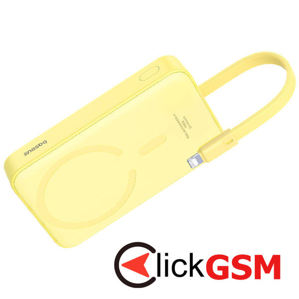 Baseus - Power Bank Magnetic Mini (P10022109Y23-00) - MagSafe, USB-C, 10000mAh, 20W - Yellow