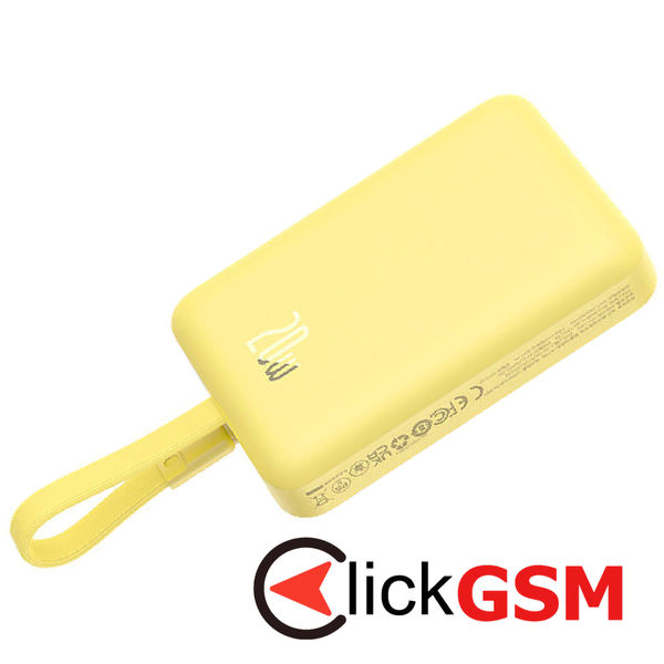 Baseus - Power Bank Magnetic Mini (P10022109Y23-00) - MagSafe, USB-C, 10000mAh, 20W - Yellow
