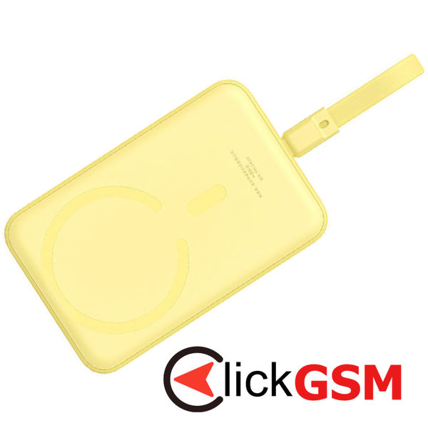 Baseus - Power Bank Magnetic Mini (P10022109Y23-00) - MagSafe, USB-C, 10000mAh, 20W - Yellow