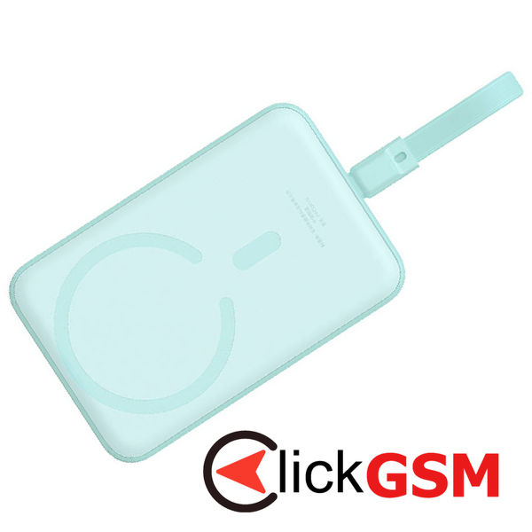 Baseus - Power Bank Magnetic Mini (P10022109333-00) - MagSafe, USB-C, 10000mAh, 20W - Mint