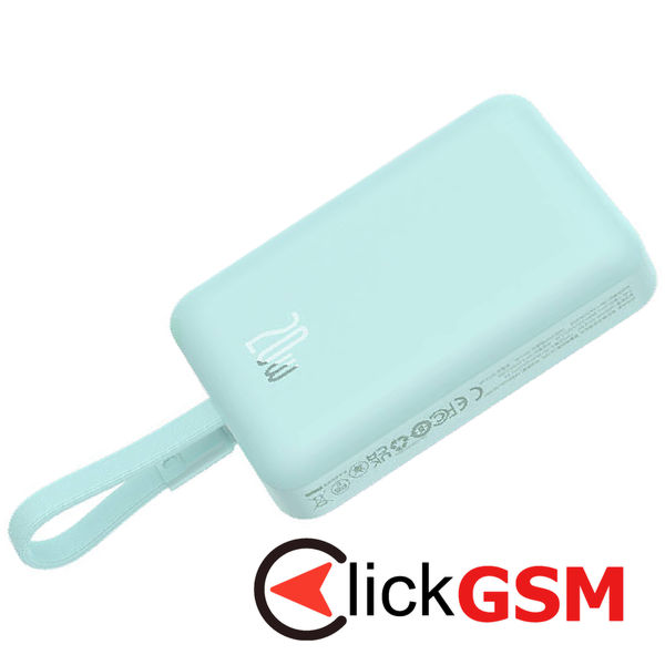 Baseus - Power Bank Magnetic Mini (P10022109333-00) - MagSafe, USB-C, 10000mAh, 20W - Mint