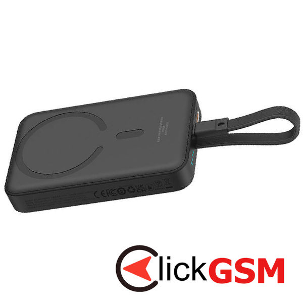 Baseus - Power Bank Magnetic Mini (P10022109113-00) - MagSafe, USB-C, 10000mAh, 20W - Black