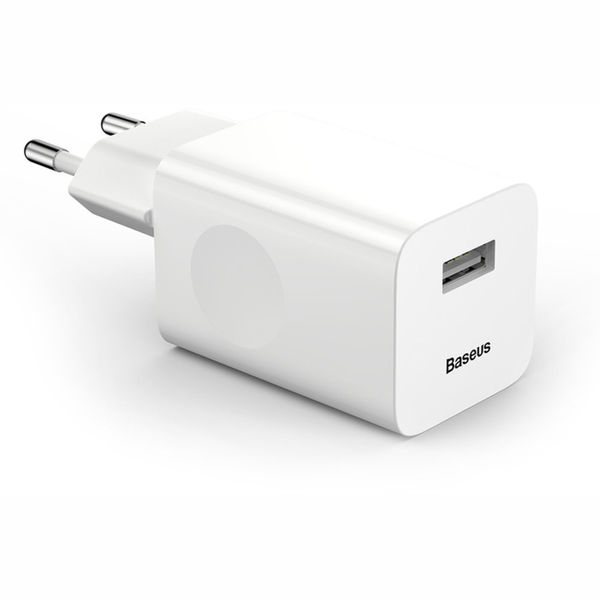 Baseus - Wall Charger (CCALL-BX02) - USB Quick Charge 3.0 - White