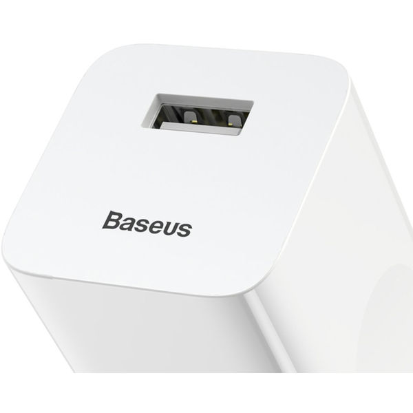 Baseus - Wall Charger (CCALL-BX02) - USB Quick Charge 3.0 - White