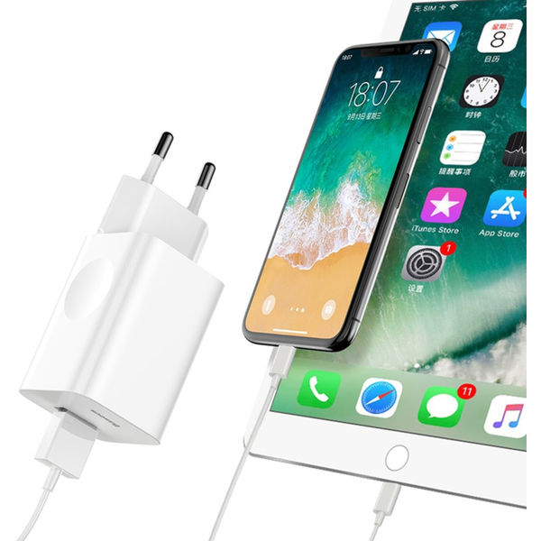 Baseus - Wall Charger (CCALL-BX02) - USB Quick Charge 3.0 - White