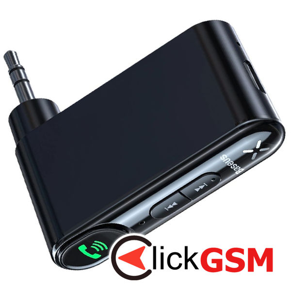 Baseus - Wireless Transmitter BSBA-02 (WXQY010001) - Bluetooth 5.0, Aux, 50Hz-20kHz, 145mAh, Micro-USB Charging Port - Black