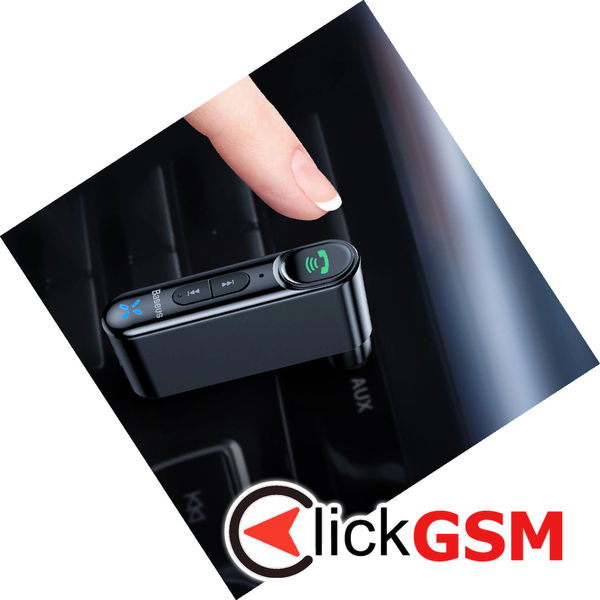 Baseus - Wireless Transmitter BSBA-02 (WXQY010001) - Bluetooth 5.0, Aux, 50Hz-20kHz, 145mAh, Micro-USB Charging Port - Black