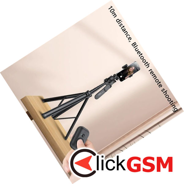 Yesido - Selfie Stick (SF17) - with Tripod and Remote Controller, Bluetooth 5.0, Android - Black