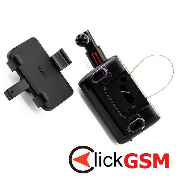 Yesido - Car Holder (C265) - Adjustable Multi-Angle, 360° Rotation, Spring Clip, for Rearview Mirror - Black