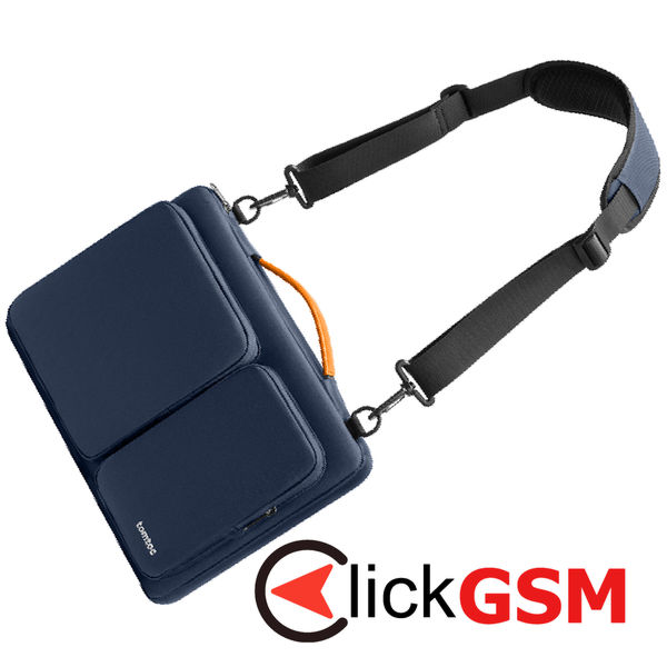 Tomtoc - Defender Laptop Briefcase (A42C2B1) - with Shoulder Strap and Small Card Pocket, 13″ - Navy Blue