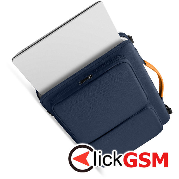 Tomtoc - Defender Laptop Briefcase (A42C2B1) - with Shoulder Strap and Small Card Pocket, 13″ - Navy Blue