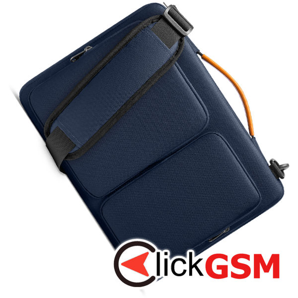 Tomtoc - Defender Laptop Briefcase (A42C2B1) - with Shoulder Strap and Small Card Pocket, 13″ - Navy Blue