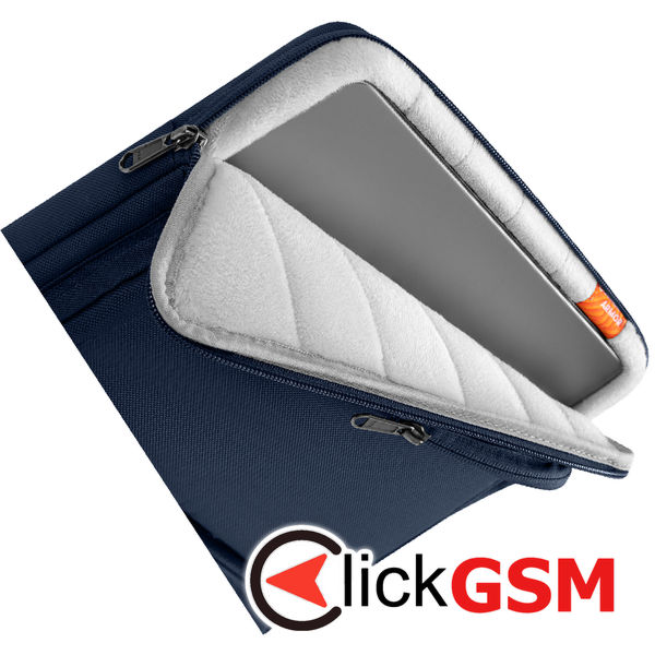 Tomtoc - Defender Laptop Briefcase (A42C2B1) - with Shoulder Strap and Small Card Pocket, 13″ - Navy Blue