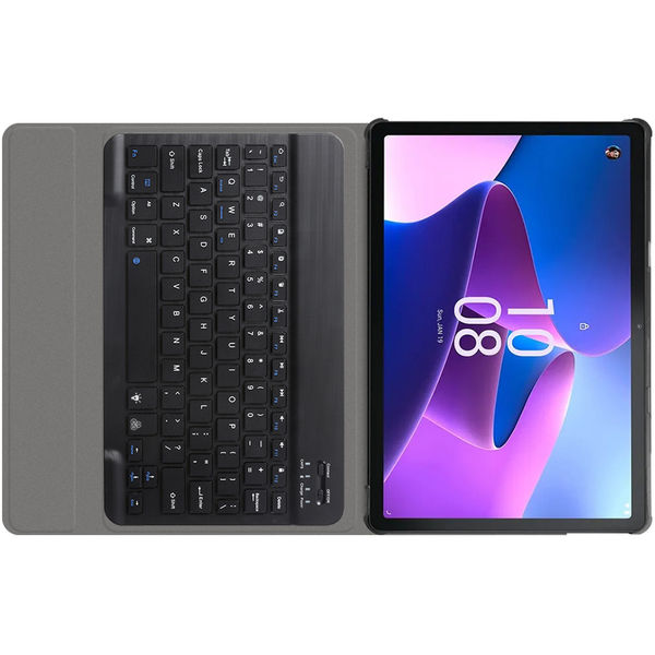 Techsuit - CozyTab Case (with RGB Wireless Magnetic Keyboard) - Lenovo Tab M10 3rd Gen (TB328FU/TB328XU) - Black