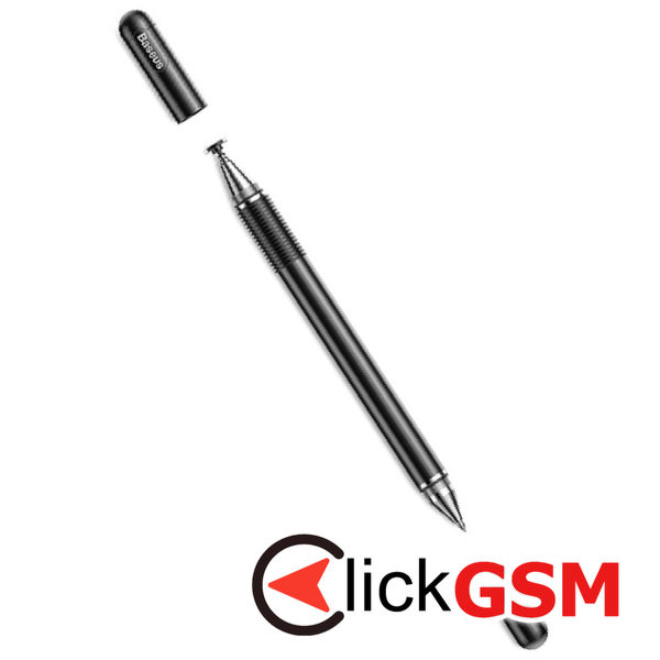 Baseus - Stylus Pen Golden Cudgel (ACPCL-01) - Capacitive, with Precision Disc and Gel Pen, for iOS, Android - Black