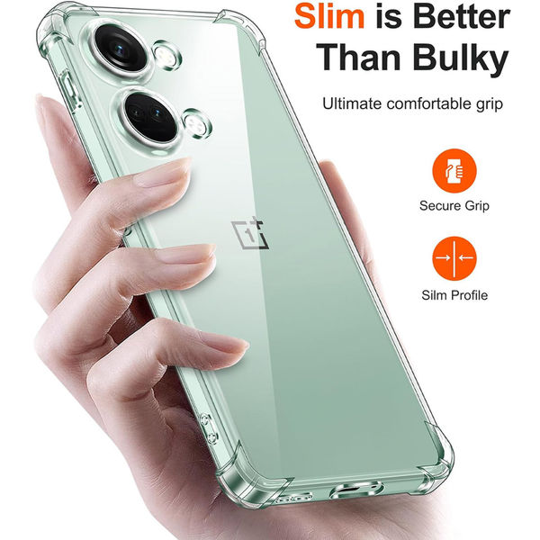 Techsuit - Shockproof Clear Silicone - OnePlus Nord 3 - Clear