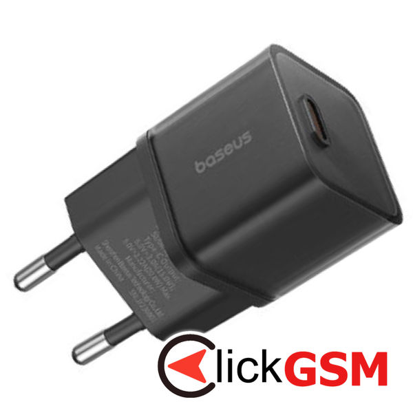 Baseus - Wall Charger (P10162503113-00) - GaN5S, Type-C, 20W - Black