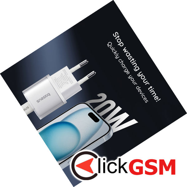 Baseus - Wall Charger (P10162503113-00) - GaN5S, Type-C, 20W - Black