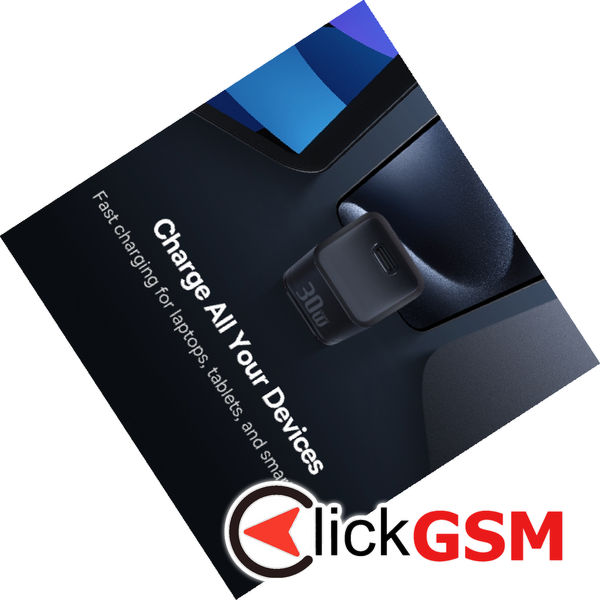 Baseus - Wall Charger Gallium Nitride (P10162504113-00) - GaN5S, Type-C, Fast Charge, 30W - Black