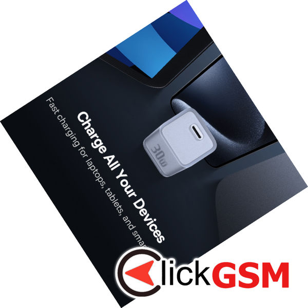 Baseus - Wall Charger Gallium Nitride (P10162504213-00) - GaN5S, Type-C, Fast Charge, 30W - White