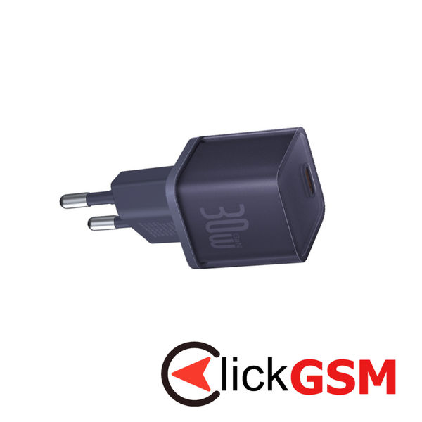 Baseus - Wall Charger Gallium Nitride (P10162504523-00) - GaN5S, Type-C, Fast Charge, 30W - Purple
