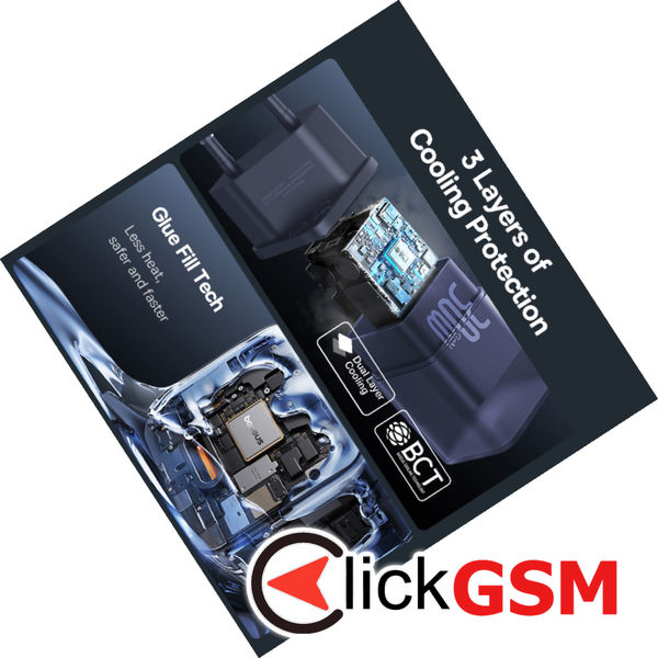 Baseus - Wall Charger Gallium Nitride (P10162504523-00) - GaN5S, Type-C, Fast Charge, 30W - Purple