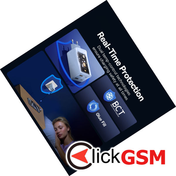 Baseus - Wall Charger GaN6 Pro (P10162705312-00) - 2x USB, 2x Type-C, 100W, with Cable Type-C, 100W, 20V, 5A, 1m - Blue