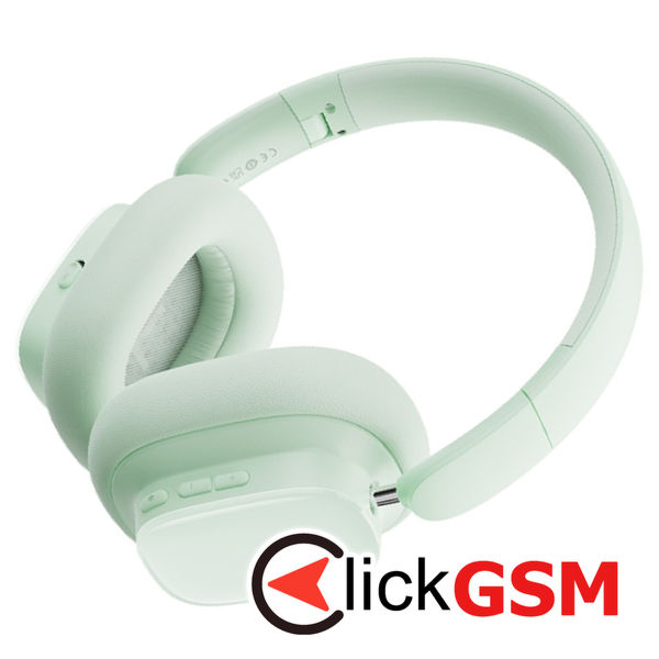 Baseus - Wireless Headphones Bowie H1i (A00050402633-00) - Noise-Cancellation, Bluetooth 5.3 - Natural Green