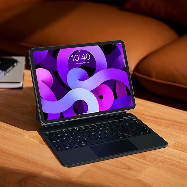 Baseus - Brilliance Magnetic Keyboard Case with Digital Display (ARJK020013) - iPad 10 (2022) 10.9 - Gray