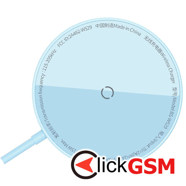 Baseus - Magnetic Wireless Charger Mini 3 (CCJJ040303) - 15W - Galaxy Blue