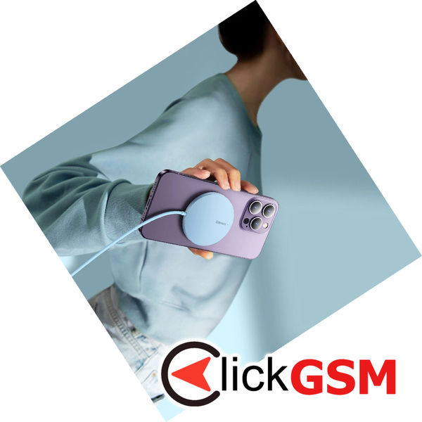 Baseus - Magnetic Wireless Charger Mini 3 (CCJJ040303) - 15W - Galaxy Blue