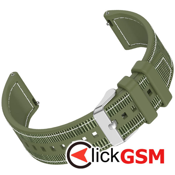 Techsuit - Watchband 20mm (W051) - Samsung Galaxy Watch 4/5/Active 2, Huawei Watch GT 3 (42mm)/GT 3 Pro (43mm) - Green