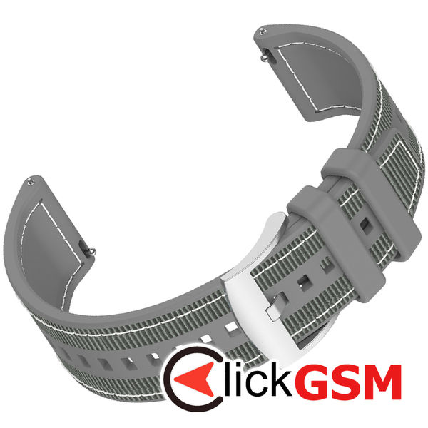 Techsuit - Watchband 22mm (W051) - Huawei Watch GT 2 (46mm)/GT 2 Pro/GT 3 Pro (46mm)/Ultimate, Xiaomi Watch S1 - Gray