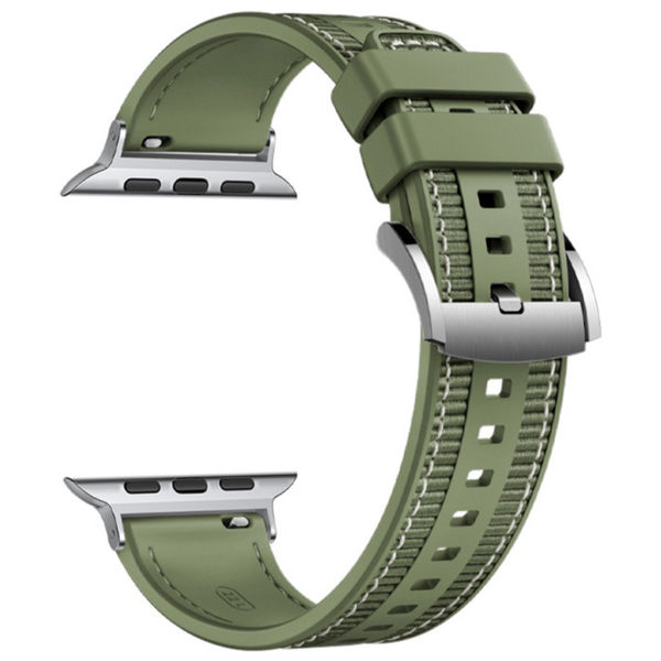 Techsuit - Watchband 32mm (W051) - Apple Watch 1/2/3/4/5/6/7/8/9/10/SE/SE 2 (38/40/41/42mm) - Green