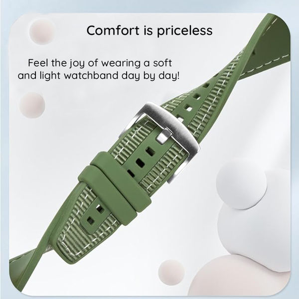 Techsuit - Watchband 35mm (W051) - Apple Watch 1/2/3/4/5/6/7/8/9/10/SE/SE 2/Ultra/Ultra 2 (42/44/45/46/49mm) - Green