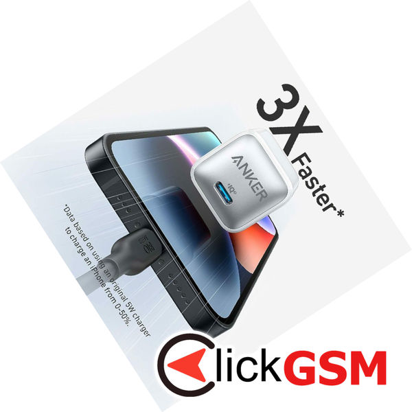 Anker - Wall Charger 512, Nano 3 (A2346G21) - Type-C, 20W, PowerIQ 3.0 - White