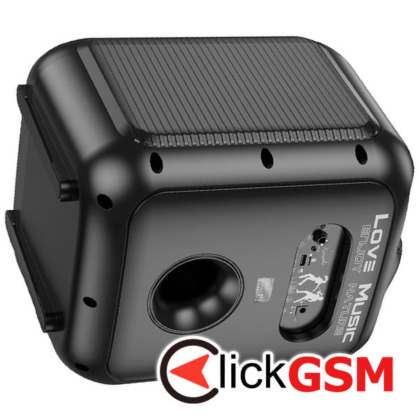 Hoco - Wireless Speaker Graceful (HA1) - Bluetooth V5.1, TF Card, USB, AUX, TWS, RGB Lights, 3600mAh, with Microphone - Black