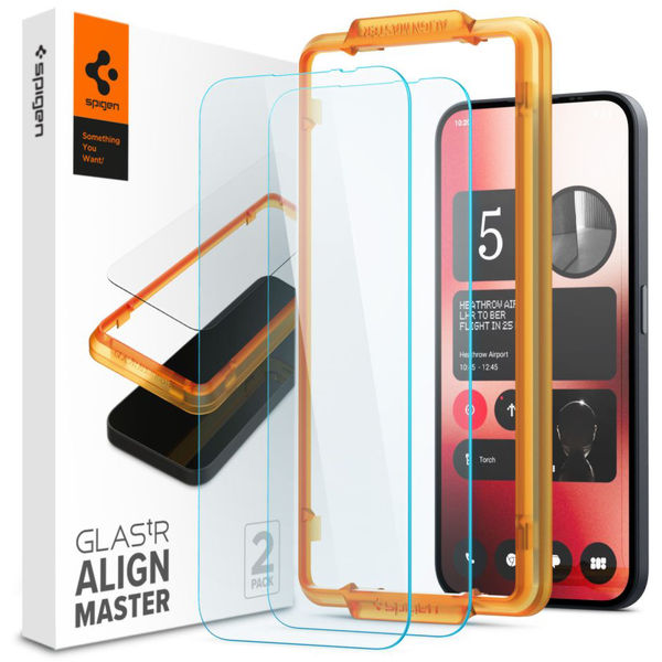 Spigen - Glas.tR Align Master (2 pack) - Nothing Phone (2a) / (2a) Plus - Clear