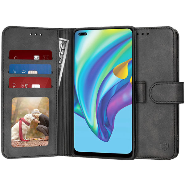 Techsuit - Diary Book - Oppo Reno4 Lite - Black