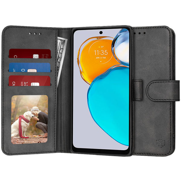 Techsuit - Diary Book - Motorola Moto E22s - Black