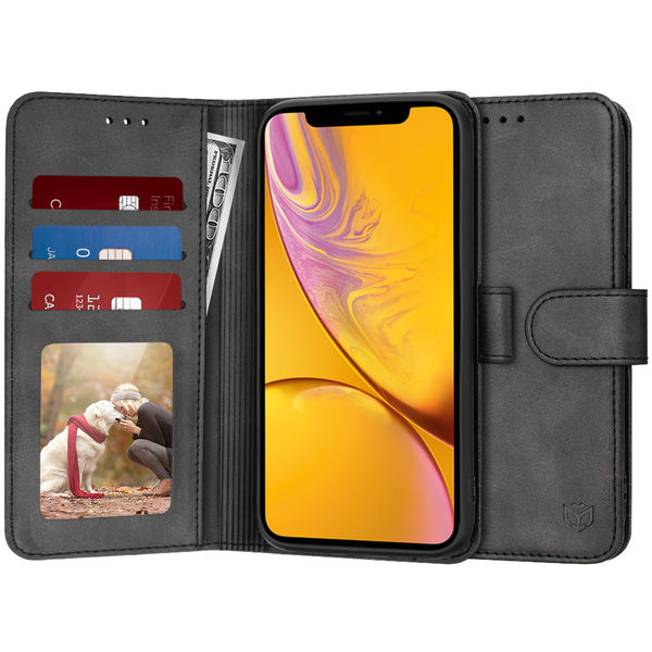 Techsuit - Diary Book - iPhone XR - Black