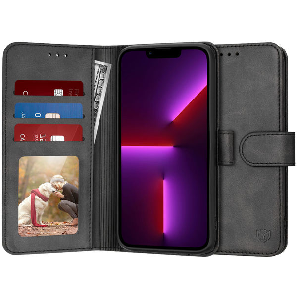 Techsuit - Diary Book - iPhone 13 Pro - Black