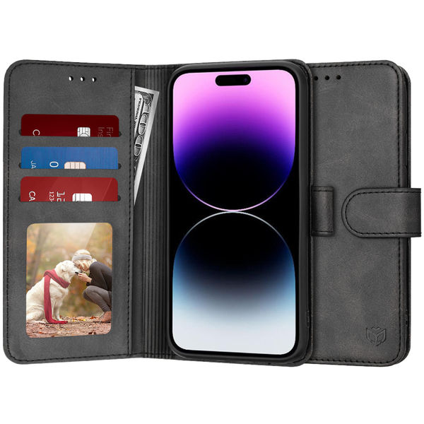 Techsuit - Diary Book - iPhone 14 Pro Max - Black