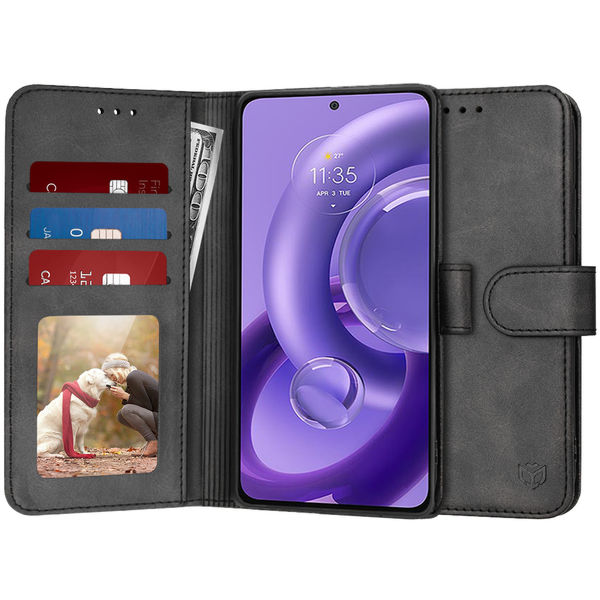 Techsuit - Diary Book - Motorola Edge 30 Neo - Black