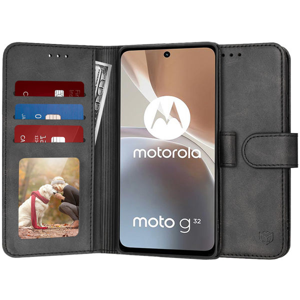 Techsuit - Diary Book - Motorola Moto G32 - Black